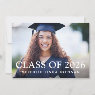 Anúncio de Foto de Formatura Turma de 2026 Cartão
