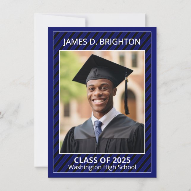 Anúncio de Foto de Graduação Azul (Frente)