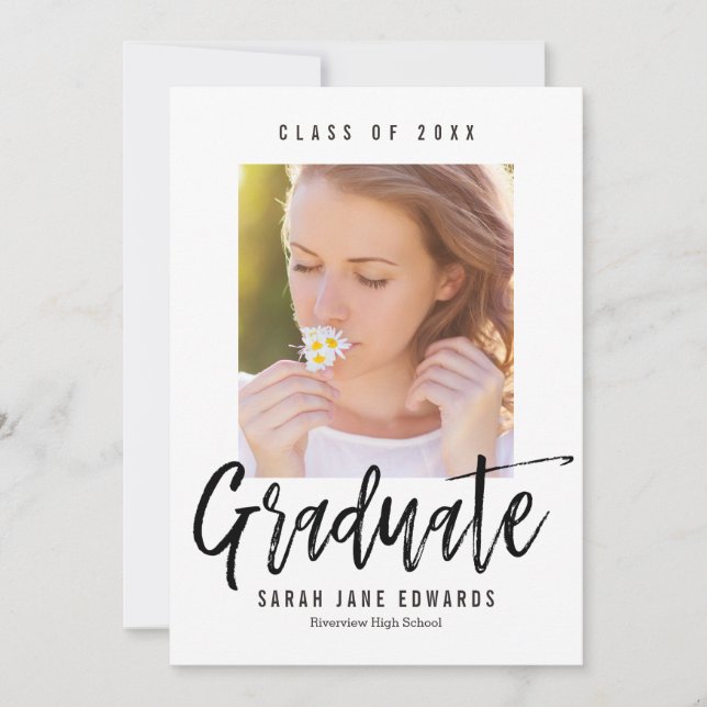 Anúncio de Foto de Graduação Bruto Orgulhoso (Frente)