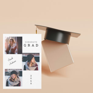 Anúncio de Foto de Graduação com Três Fotos em Col