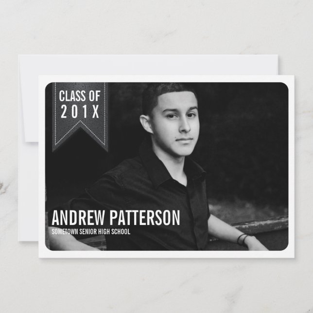 Anúncio de Foto de Graduação de Banner Clássico Ne (Frente)