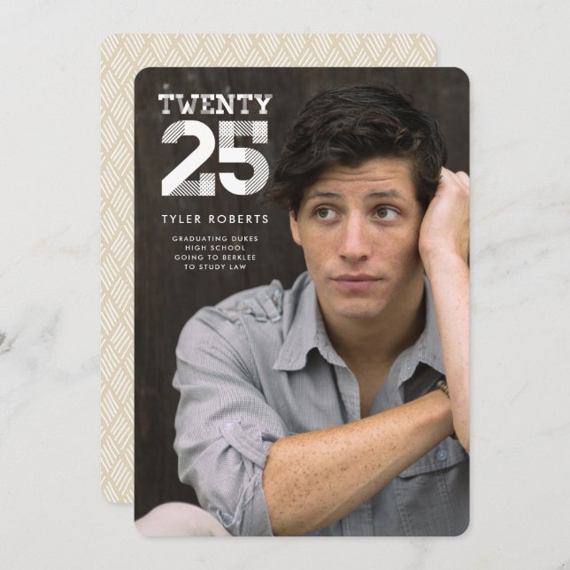 Anúncio de Foto de Graduação de Exibição 2025 (Frente/Verso)