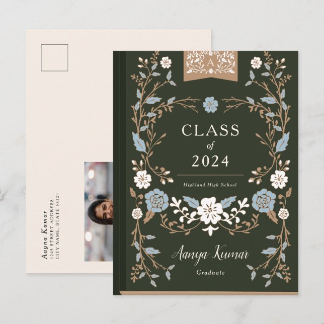 Anúncio de Foto de Graduação do Livro da Bibliotec (Frente/Verso)