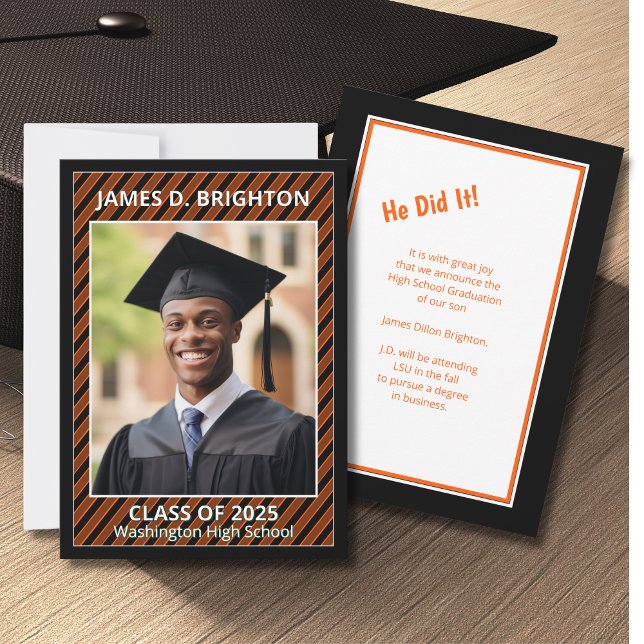 Anúncio de Foto de Graduação Laranja (Criador carregado)