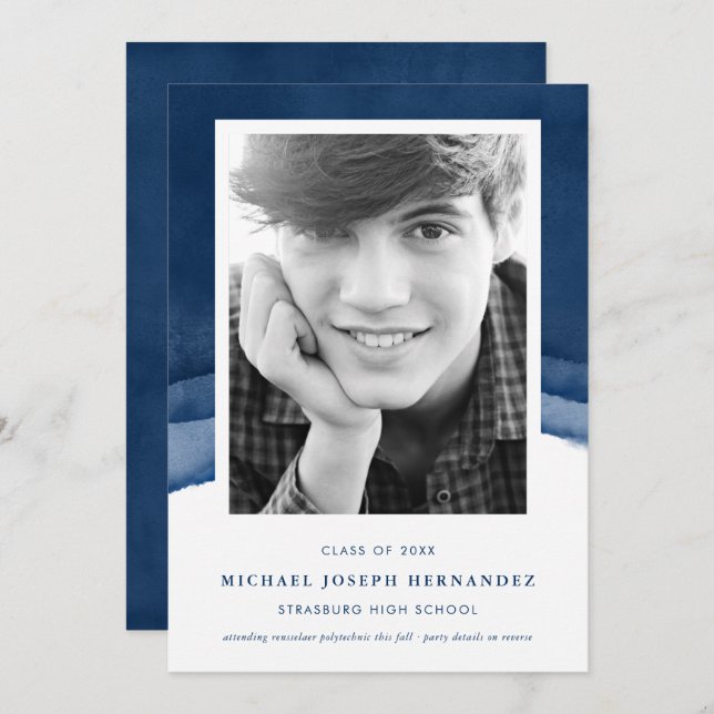 Anúncio de Foto de Graduação por Aquarela do Indig (Frente/Verso)