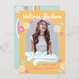 Anúncio de Foto de Graduado Hippie Retrô