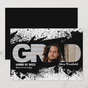 Anúncio de Foto de GRADUÇÃO Preto Funk Moderno