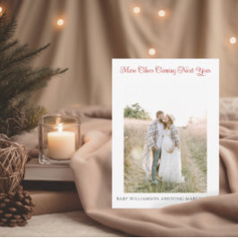 Anúncio de Foto de Gravidez de Natal Elegante