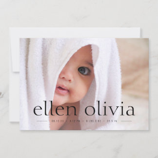 Anúncio de Foto de Nascimento de Menina de Tipo Si