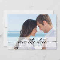 Anúncio de Foto de Save the Date Chic Atemporal