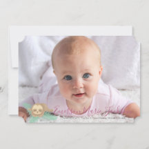 Anúncio de Foto do Bebê com Sono Rosa