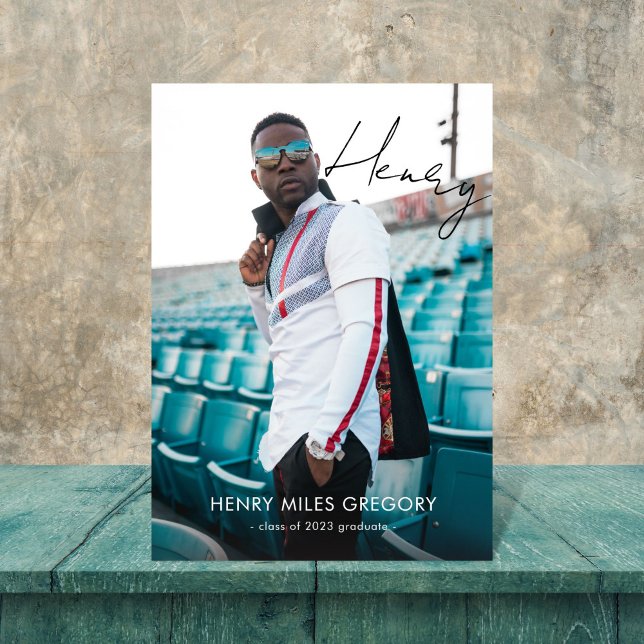 Anúncio de Foto do Formando Autografado (Criador carregado)