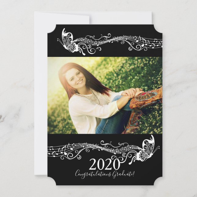 Anúncio de Foto do Formando de Música Butterfly (Frente)