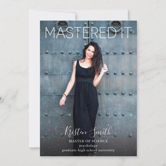 Anúncio de Foto do Formando de Ti Mastered (Frente)