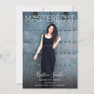 Anúncio de Foto do Formando de Ti Mastered