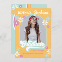 Anúncio de Foto do Formando Hippie Retroativo