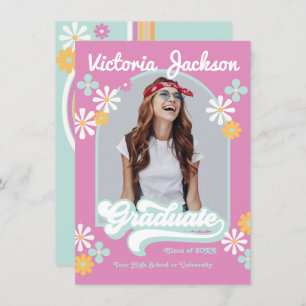 Anúncio de Foto do Formando Hippie Retroativo