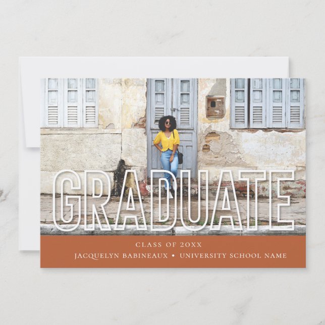 Anúncio de Foto do Formando Tipografia Moderno (Frente)