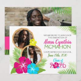 Anúncio de Foto do Havaí Luau Graduação 3