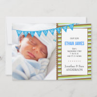 Anúncio de Foto do New Baby Boy