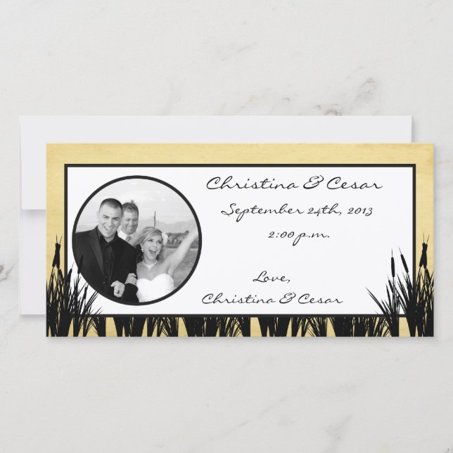 Anúncio de foto do Noivado 4x8 Cattail/Dragonfl (Frente)