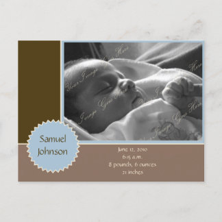 Anúncio de Foto Marrom e Azul (Personalizável)