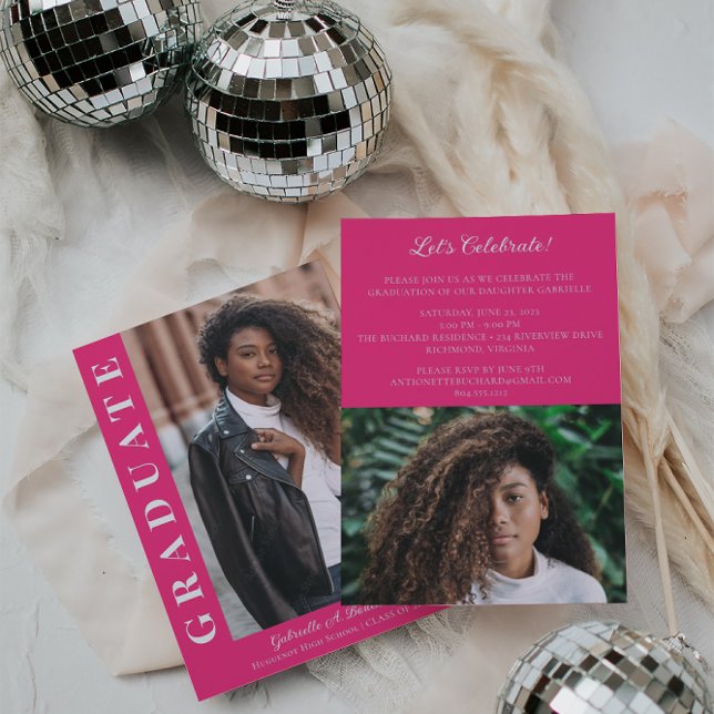 Anúncio de Foto Moderna do Formando Negrito (Criador carregado)