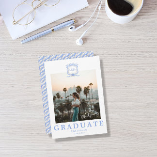 Anúncio de Foto para Graduação de Wedgwood Monogra