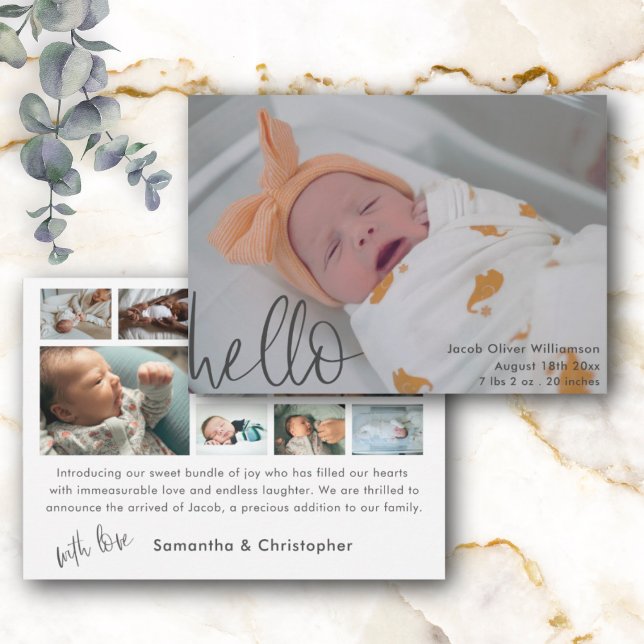 Anúncio de Foto Simples de Olá, Bebê (Criador carregado)