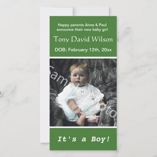 anúncio de fotografia de nascimento de bebê. adici (Frente)