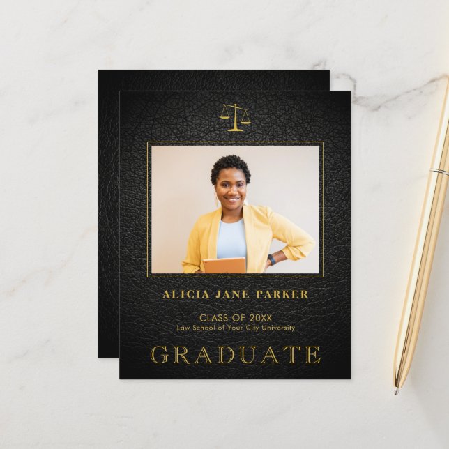 Anúncio de fotos da graduação da escola de Direito (Frente/Verso In Situ)