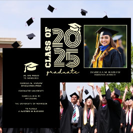 Anúncio de fotos do Formandos Dourado preto