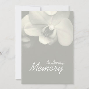 Anúncio de Funeral Orquídea 9 Em Memória Carinhosa