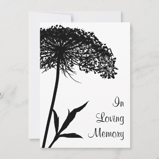 Anúncio de Funeral ou Memorial da Renda de Nossa S (Frente)