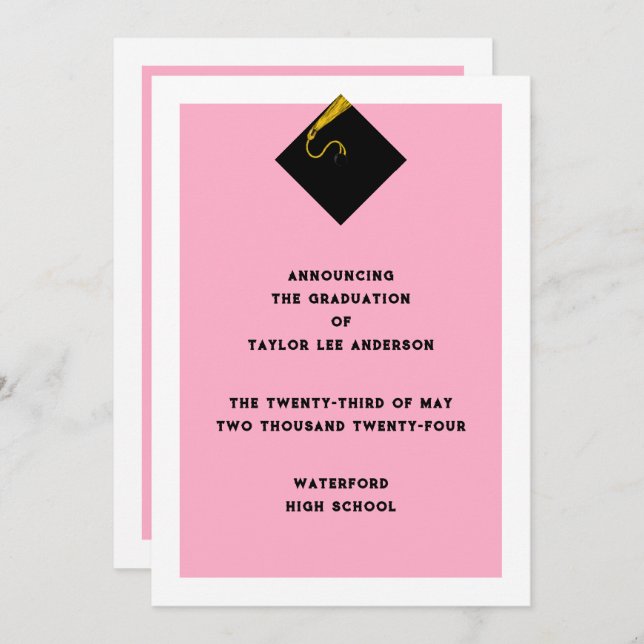 Anúncio de gradação (Frente/Verso)