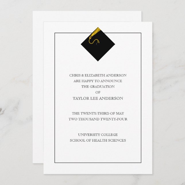 Anúncio de gradação (Frente/Verso)