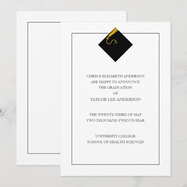 Anúncio de gradação (Frente/Verso)