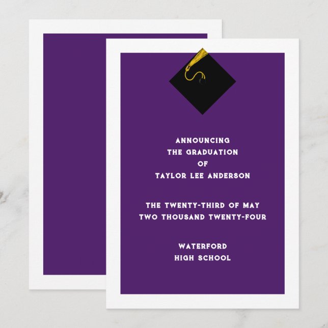 Anúncio de gradação (Frente/Verso)