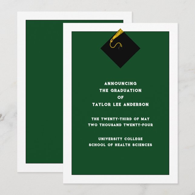 Anúncio de gradação (Frente/Verso)