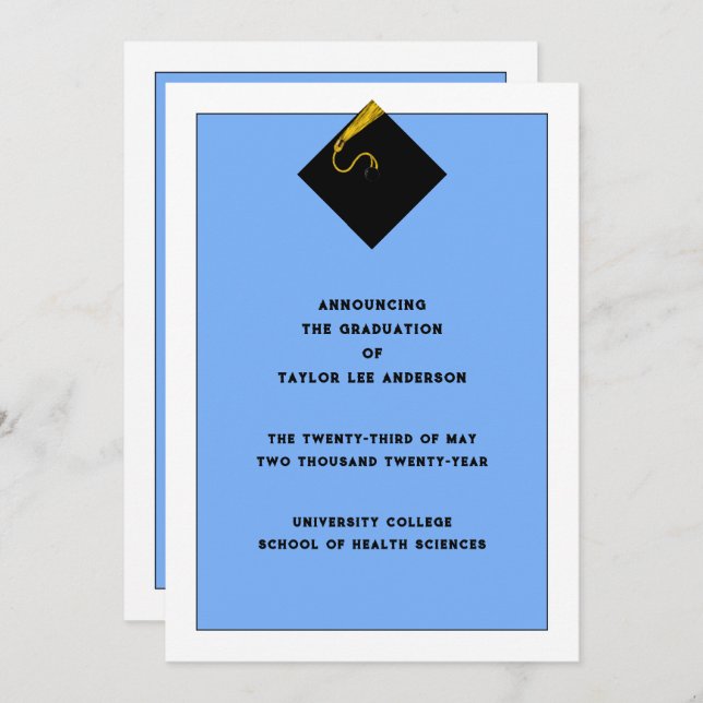 Anúncio de gradação (Frente/Verso)