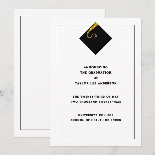 Anúncio de gradação (Frente/Verso)