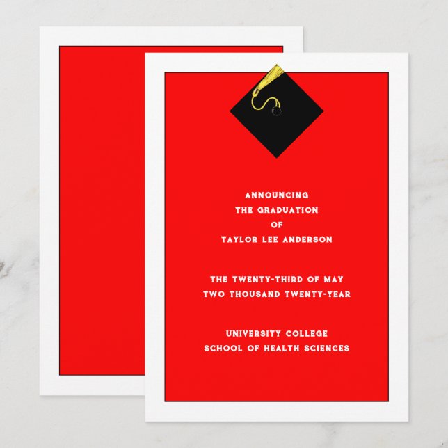 Anúncio de gradação (Frente/Verso)