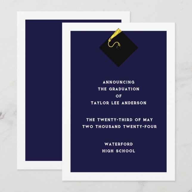 Anúncio de gradação (Frente/Verso)