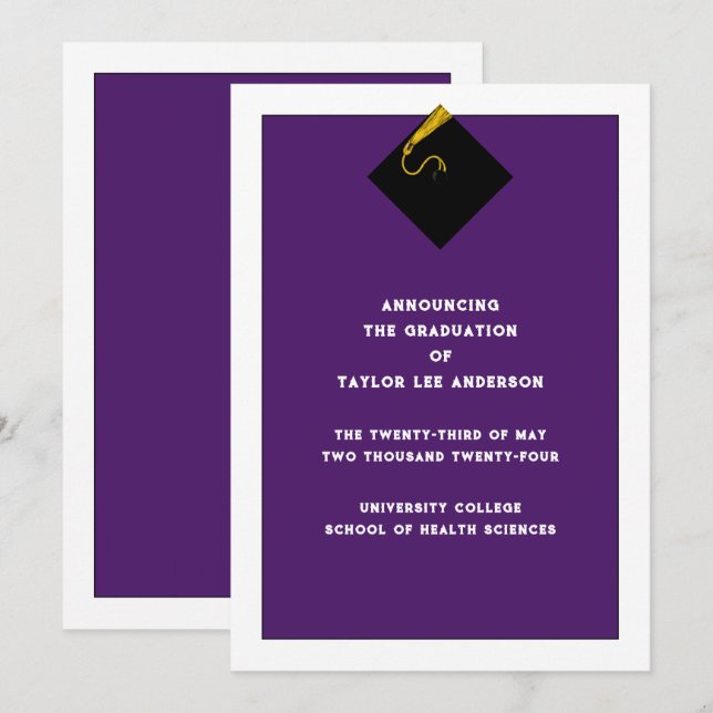 Anúncio de gradação (Frente/Verso)