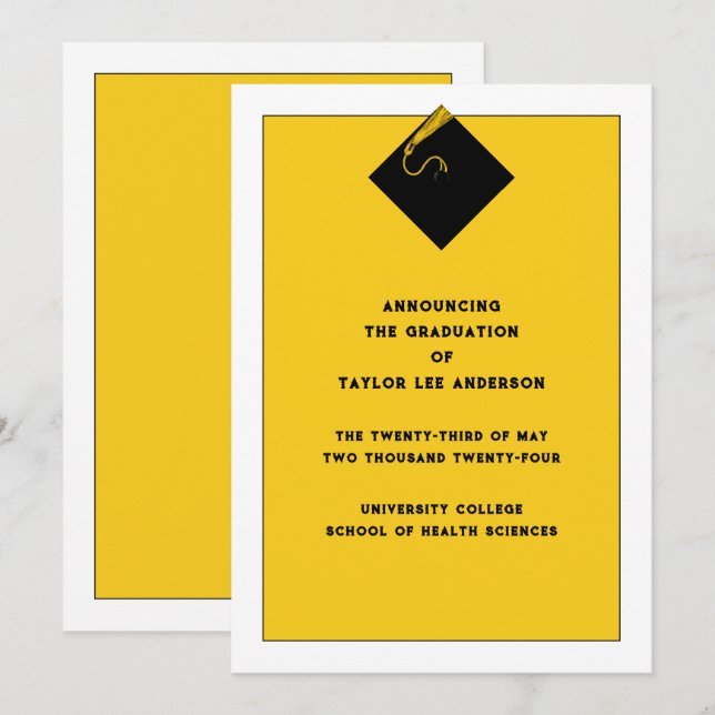 Anúncio de gradação (Frente/Verso)