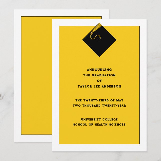 Anúncio de gradação (Frente/Verso)