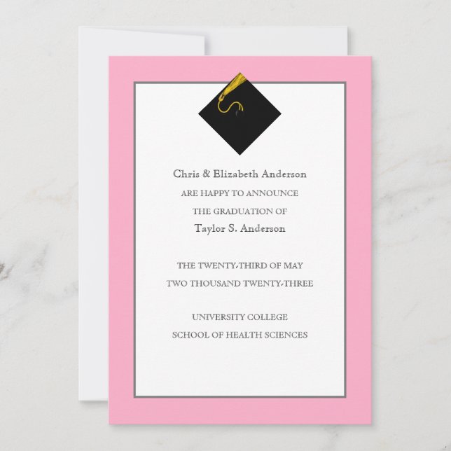 Anúncio de gradação cor-de-rosa (Frente)