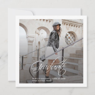 Anúncio de Graduação 2025 Moderno Foto Grad