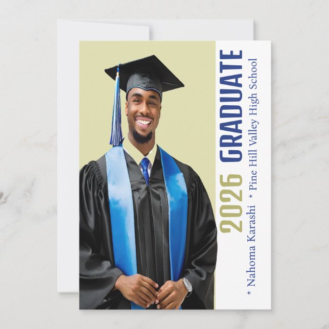 Anúncio de Graduação Afro-Americano 2026 (Frente)