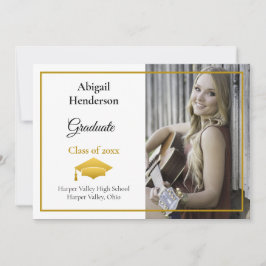 Anúncio de graduação Boné e foto Dourados